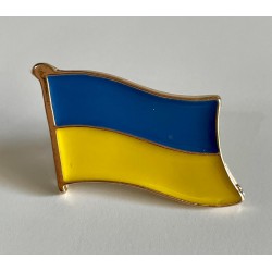 Pin Ukrainian flag