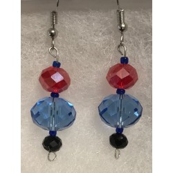 Earrings - Crystal beads in...