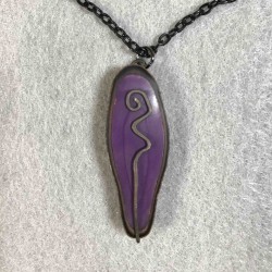 Design On Purple Stone