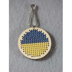 Blue and yellow threaded...